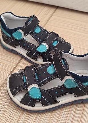 Шкіряні сандалі босоніжки lasocki, 22 р., 14 см