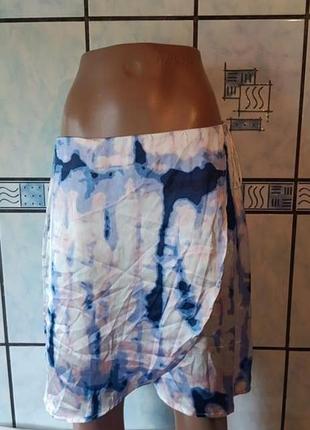 Юбка на запах тай-дай pink vanilla