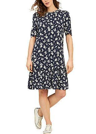 Милое платье миди в цветочный принт No365/1