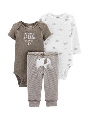 Набір carter´s 3 позиції штанці, боді довгий рукав, боді короткий рукав.