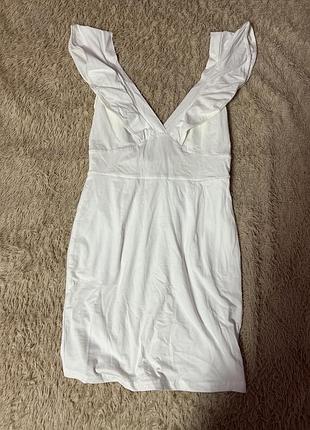 Біла міні сукня