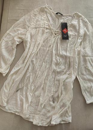 Віскозна блузка з вишивкою м