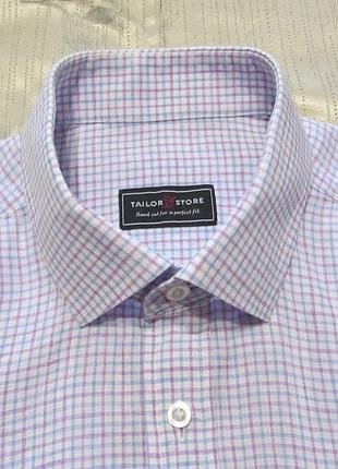 Лляна приталена сорочка 100% льон