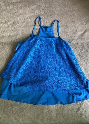 Майка топ с кружевом