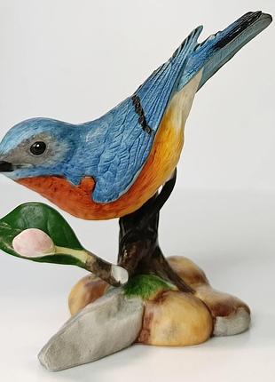 Винтажная статуэтка, franklin mint 1986 eastern bluebird