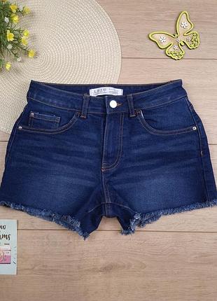 Женские стрейчевые джинсовые шорты размер s короткие denim co