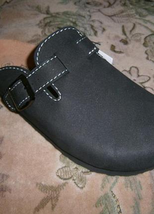 Шльопанці townland by kaufland 1187459-4618 оригінал всередині натуральна шкіра 41 розмір нові сірі