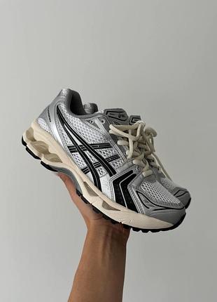 Кроссовки asics gel-kayano 14 jjjound silver black