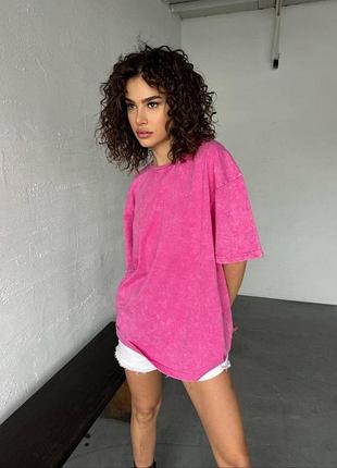 Жіноча футболка оверсайз з бавовни літня тай-дай 0430