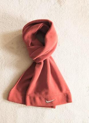 Nike оригинальный шарф оранжевый из флиса