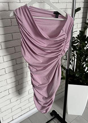 Сукня трикотажна на одне плече