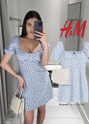 Красива міні сукня в квіти h&m