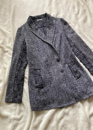 Коттоновый пиджак блейзер жакет классический приталенный