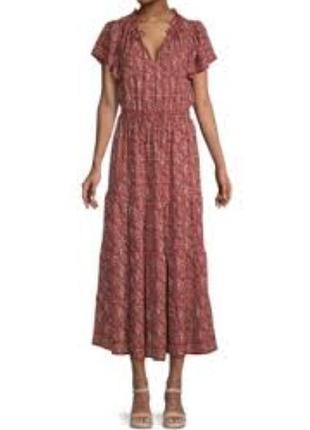 Вискозное с воланами платье 👗