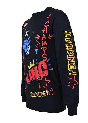 Кофта черная с принтом akoo