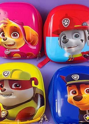Рюкзак щенячий патруль гонщик, крепиш, маршалл, дитячий портфель в садок, на прогулянки