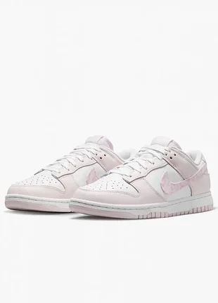 Кроссовки nike dunk low essential paisley pack pink