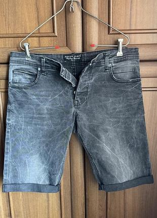 Джинсові чоловічі шорти philip plein оригінальні