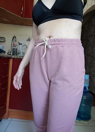 Брюки розовые