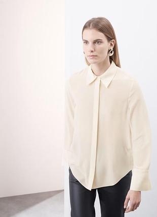 Сорочка на пуговицах из чистого шёлка. autograph