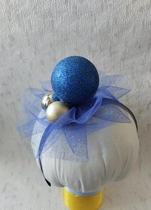 Аксесуари , прикраси для волосся. новорічний обруч обідок ободок на свято до костюму намистина намисто намистинка ялинкова іграшка куля бусинка v.j.v.