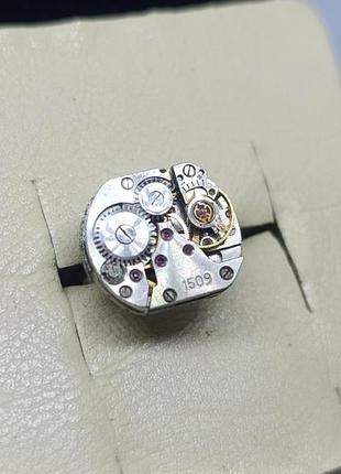 Кольцо в стиле стимпанк. механизм часов.