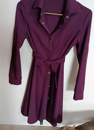 Платье женское, бардо, размер 42