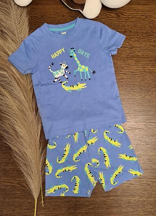 Бавовняна піжама футболка шорти f&f