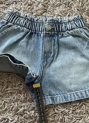 Стильні джинсові шорти h&m 104 розміру 9