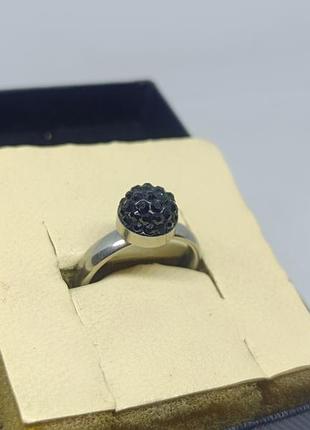 Кольцо малинка с камнями. 5