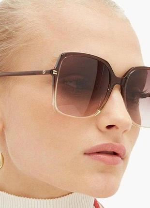 Сонцезахисні окуляри жіночі gucci gg0544s 004 прямокутні градієнтні з uv захистом оригінал з чохлом