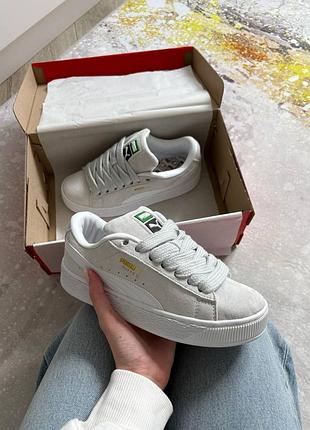 Puma suede xl beige white