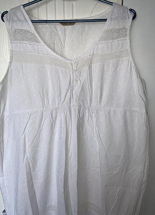 Сукня біла літня великого розміру