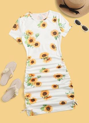 Сукня з соняшниками shein 12-13 років