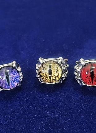 Кільце око готика каблучка кольцо глас рептилія ціна за 1шт