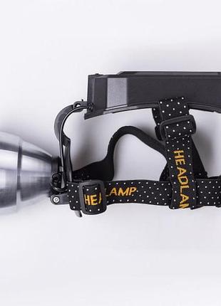 Ліхтар налобний акумуляторний із сонячною панеллю