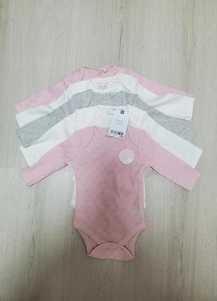 Красивое брендовое коттоновое боди набор 5 штук