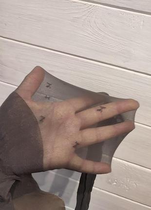 Красивые колготки в узор бантики 3 размер