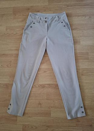 Брюки песочного цвета,р.34