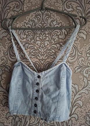 Топ джинсовий