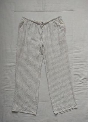 Брючки летние лён 18% вискоза 82% h&m m