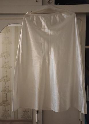 Подъюбник миди молочного цвета