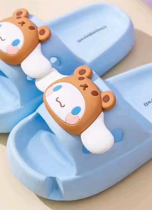 Sanrio шлепанцы сланцы пена эва крупноугольный пес небесно-голубого цвета стелька 22/22,5