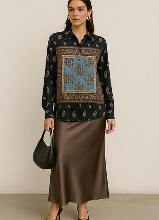 Вишукана шовкова блуза grace fashion розмір m