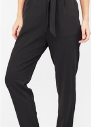 Женские чёрные брюки zara вискоза