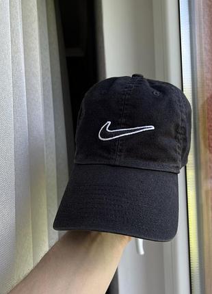 Nike big logo black кепка бейсболка оригінал