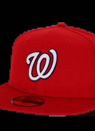 New era – бейсболка washington nationals red 59fifty fitted cap 7 3/8 58.7