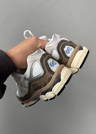 Кроссовки asics gel-nyc brown/cream 3