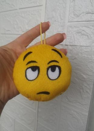 М'яка іграшка брелок смайл смайлик