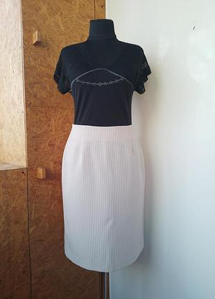 Трикотажная юбка миди карандаш